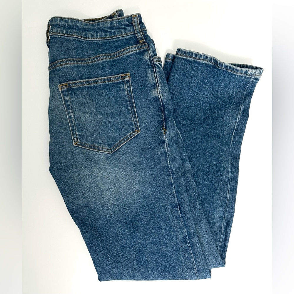 Anthropologie Pilcro mid-rise straight jeans size 27 dark denim - Picture 12 of 13